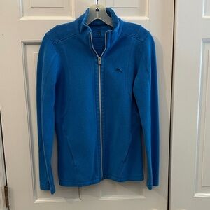 Tommy Bahama royal blue full zip sweater NWOT size extra small